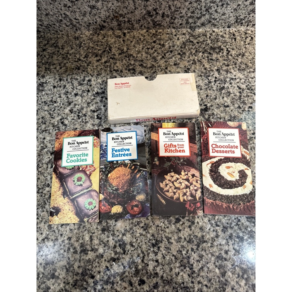 1983 The BON APPETIT Kitchen Collection Recipe Cooking Set of 4-Vintage